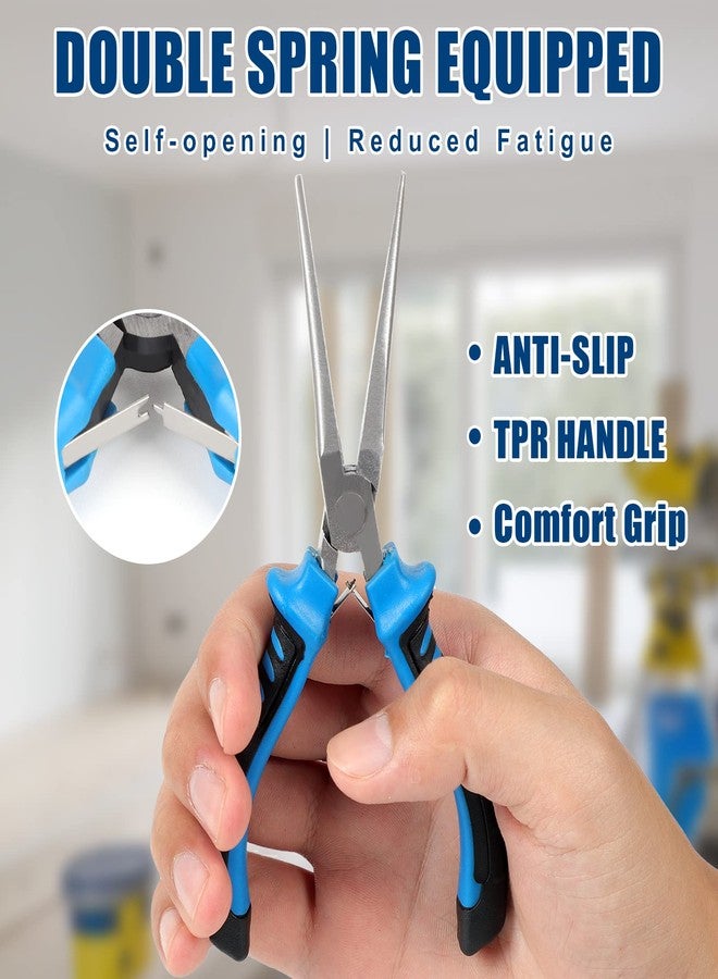 COMOWARE 6-Piece Mini Pliers Set, Multi-Function Precision Tools with Needle, Bent & Cutting Tips for Electronics, DIY & Crafting - Image 4